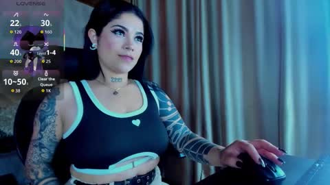 Snapshot of _raven_black chatting on 11.28.25 Raven online show from 11.28.25