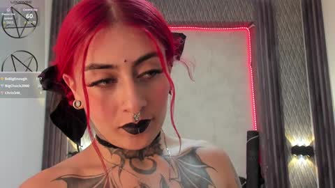 Snapshot of _selene_red chatting on 01.31.25 Selene online show from 01.31.25