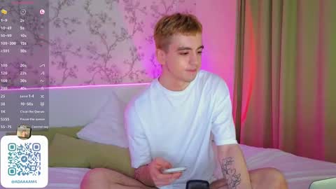 Snapshot of adampolerno chatting on 01.04.25 Hi Im Adam Glad to see u here 3 And its my first day online show from 01.04.25