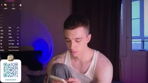 Snapshot of adampolerno chatting on 02.03.25 Hi Im Adam Glad to see u here 3 And its my first day online show from 02.03.25