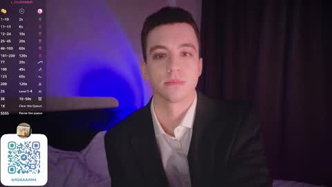 Snapshot of adampolerno chatting on 02.05.25 Hi Im Adam Glad to see u here 3 And its my first day online show from 02.05.25