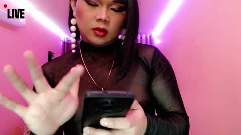 Snapshot of amiadoll chatting on 12.20.24 Queen Mireska online show from 12.20.24