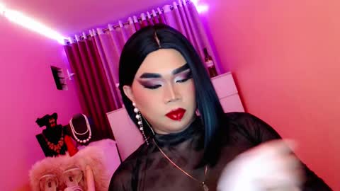 Snapshot of amiadoll chatting on 02.23.25 Queen Mireska online show from 02.23.25