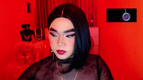 Snapshot of amiadoll chatting on 03.01.25 Queen Mireska online show from 03.01.25