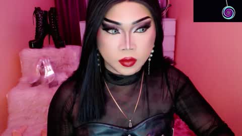 Snapshot of amiadoll chatting on 10.23.25 Queen Mireska online show from 10.23.25