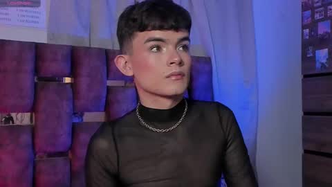 Snapshot of angelocute_ chatting on 02.09.25 Angelo I work from home this is my room  online show from 02.09.25