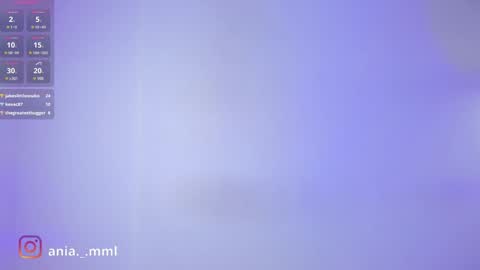 Snapshot of ania_mml chatting on 02.05.25 Ania online show from 02.05.25