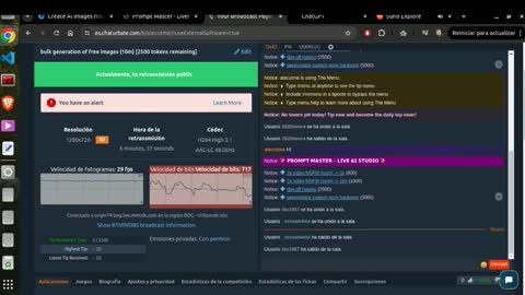 Snapshot of atecutme chatting on 11.17.25 a8cutme online show from 11.17.25