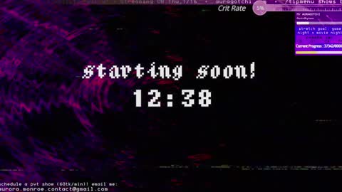 Snapshot of auragotchi chatting on 01.13.25 Aurora Aura online show from 01.13.25