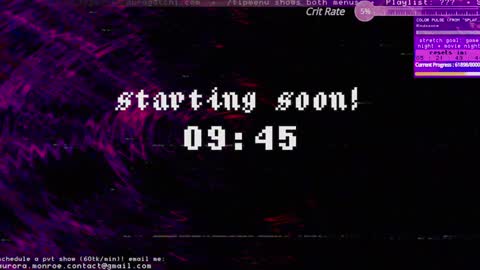 Snapshot of auragotchi chatting on 01.26.25 Aurora Aura online show from 01.26.25