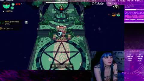 Snapshot of auragotchi chatting on 02.02.25 Aurora Aura online show from 02.02.25