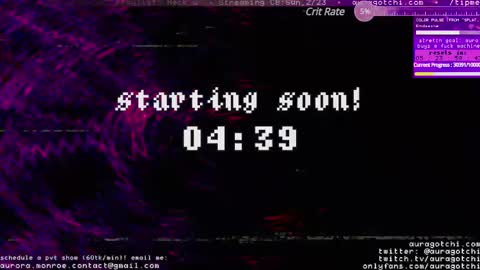 Snapshot of auragotchi chatting on 02.23.25 Aurora Aura online show from 02.23.25