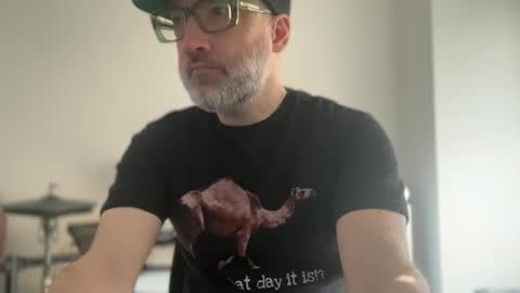 Snapshot of badboymusician chatting on 03.25.26 RockHardDrummer online show from 03.25.26