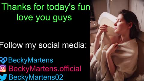 Snapshot of beckymartens chatting on 12.31.24 BeckyMartens come join me on    while im offline here  online show from 12.31.24