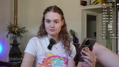 Snapshot of bellebabyboo chatting on 02.20.26 BELLE online show from 02.20.26