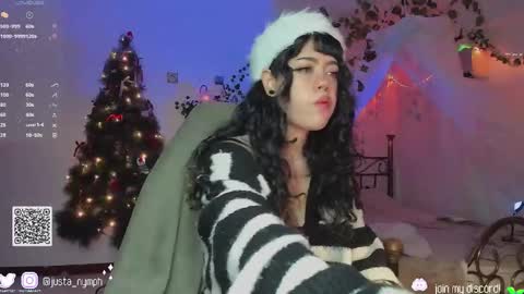Snapshot of blushing_nymph chatting on 12.22.24   Im Nym  Justa nymph on twitter and IG online show from 12.22.24