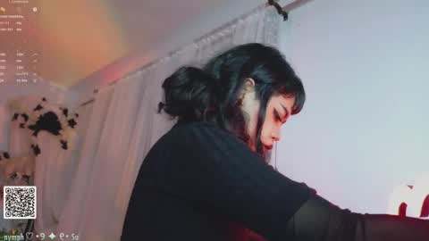 Snapshot of blushing_nymph chatting on 10.04.25   Im Nym  Justa nymph on twitter and IG online show from 10.04.25