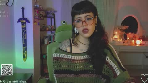 Snapshot of blushing_nymph chatting on 11.16.25 Im Nym Justa nymph on twitter and IG online show from 11.16.25