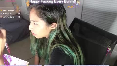 Snapshot of bunnycheekz chatting on 12.03.24 Tokki bunny online show from 12.03.24