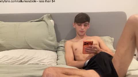 Snapshot of callumandcole chatting on 07.19.26 ColeCallum online show from 07.19.26