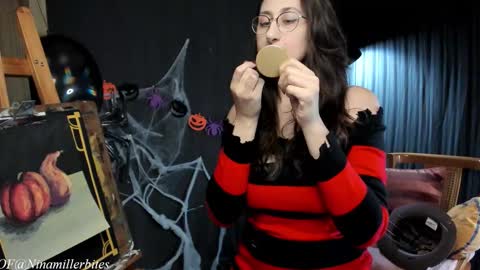 Snapshot of chilicheesebite chatting on 10.31.25 Nina online show from 10.31.25