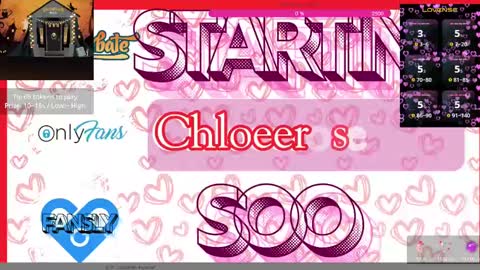 ChloeeRose online show from 09.12.25