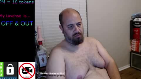 Snapshot of chunkymonkey420 chatting on 02.15.25 Spencer Smokey Bear online show from 02.15.25