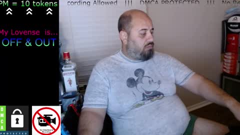 Snapshot of chunkymonkey420 chatting on 02.17.25 Spencer Smokey Bear online show from 02.17.25