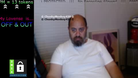 Snapshot of chunkymonkey420 chatting on 03.07.25 Spencer Smokey Bear online show from 03.07.25