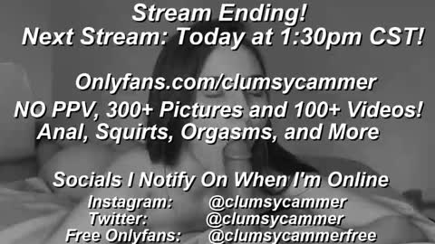 B Bri ClumsySCHEDULE online show from 02.03.25