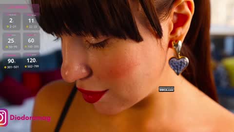 Snapshot of diodoramag chatting on 01.19.25 Diodora Magenta online show from 01.19.25