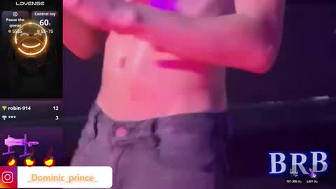 Snapshot of dominicprince chatting on 01.13.26 DOMINIC PRINCE online show from 01.13.26