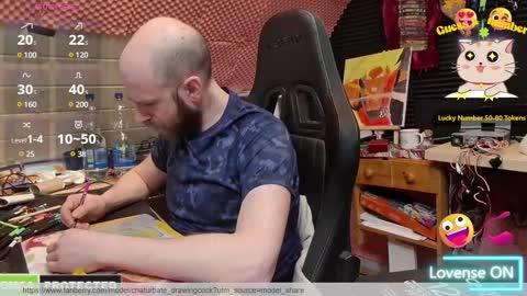 Snapshot of drawingcock chatting on 01.20.25 drawingcock online show from 01.20.25