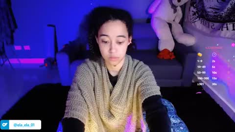 Snapshot of ela_0 chatting on 12.11.24 Ela Help me reach 100 thumbs up online show from 12.11.24
