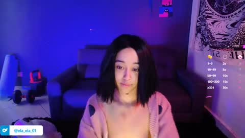 Snapshot of ela_0 chatting on 12.18.24 Ela Help me reach 100 thumbs up online show from 12.18.24