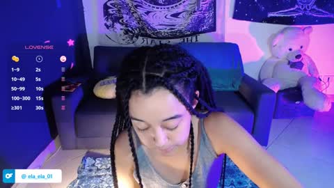 Snapshot of ela_0 chatting on 01.21.25 Ela Help me reach 100 thumbs up online show from 01.21.25