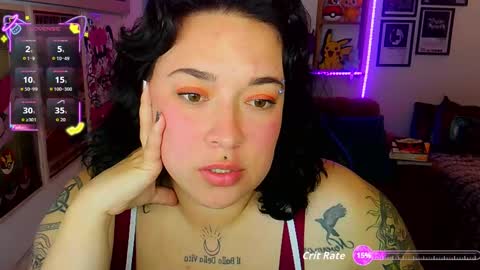 Snapshot of electricsapphire chatting on 10.14.25 Alejandra online show from 10.14.25