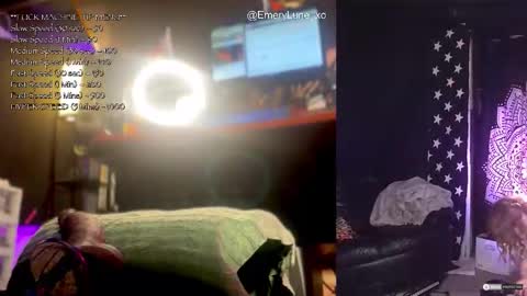 Snapshot of emerylune_xo chatting on 10.29.25 Emery Lune online show from 10.29.25