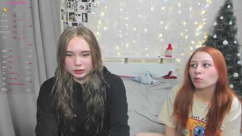 Snapshot of eumomino chatting on 01.14.25 Veronica Tiia Lilith left to right online show from 01.14.25