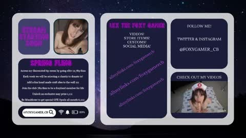 Lex Vive foxygamer cb online show from 05.09.26