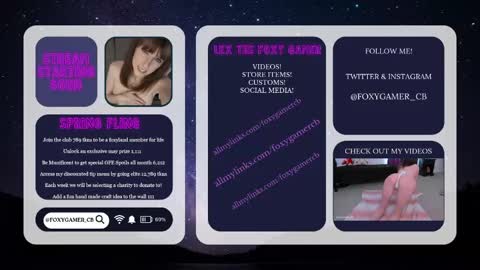 Lex Vive foxygamer cb online show from 05.15.26