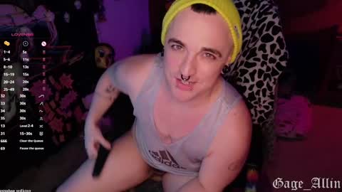 Snapshot of gage_allin chatting on 10.24.25 Gage Allin AKA Alpha Pussy online show from 10.24.25