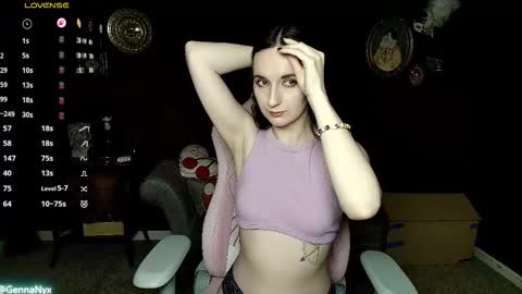 Snapshot of gennanyx chatting on 01.18.26 Genna Nyx online show from 01.18.26