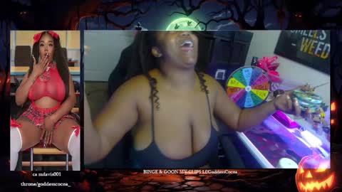 Snapshot of goddesscocoaa chatting on 10.15.25 Goddess Cocoa online show from 10.15.25