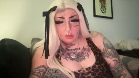 Snapshot of hell0kittyblood chatting on 02.21.25 Bunnie Rotz online show from 02.21.25