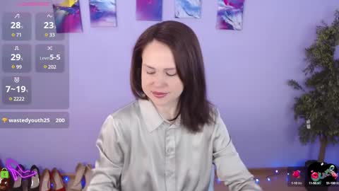 Snapshot of izzy_cam chatting on 02.13.25 Queen of nylon Victoria online show from 02.13.25