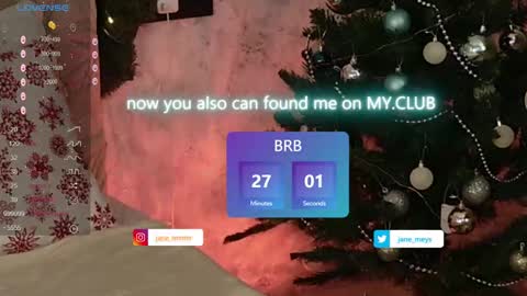 Snapshot of jane_meys chatting on 12.25.24 your kitty JANE roawww online show from 12.25.24