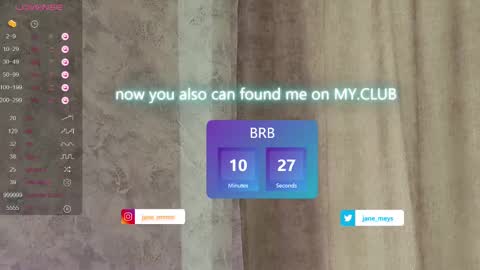 Snapshot of jane_meys chatting on 03.10.25 your kitty JANE roawww online show from 03.10.25