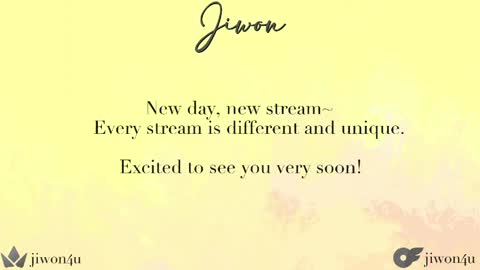 Jiwon online show from 05.01.26