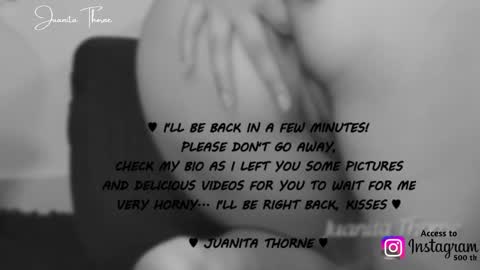  JUANITA THORNE 2 online show from 11.15.25